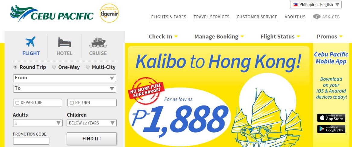 Get all Cebu Pacific discount codes